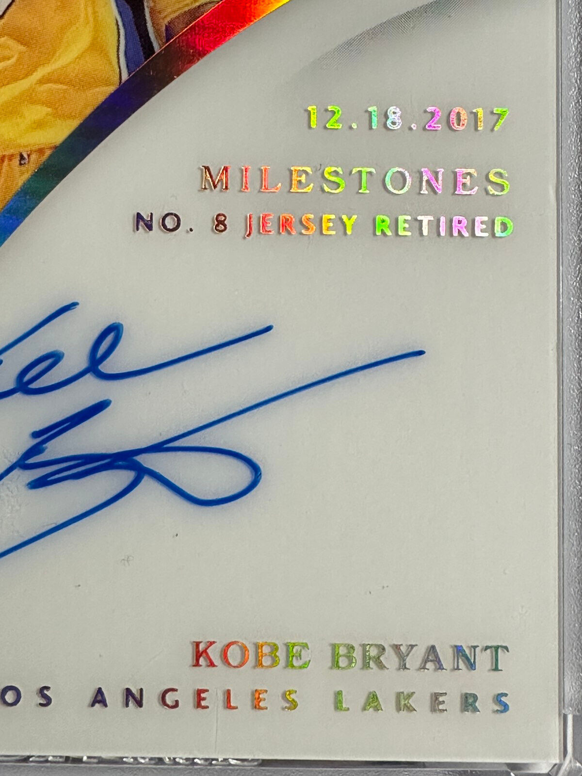 2017-18 Panini Immaculate Collection Kobe Bryant Auto – Milestones #24/25